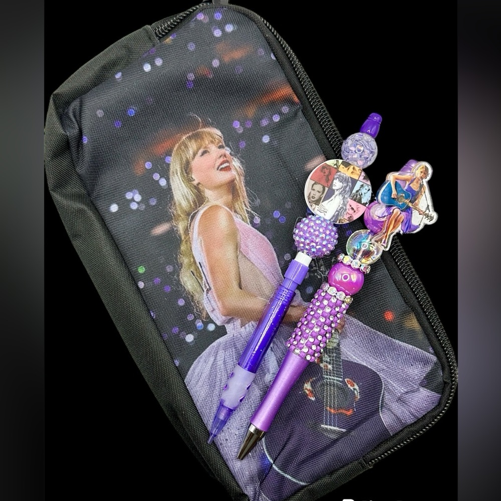 NEW Taylor Swift backpack lunch bag pencil case custom pen, pencil and keychain